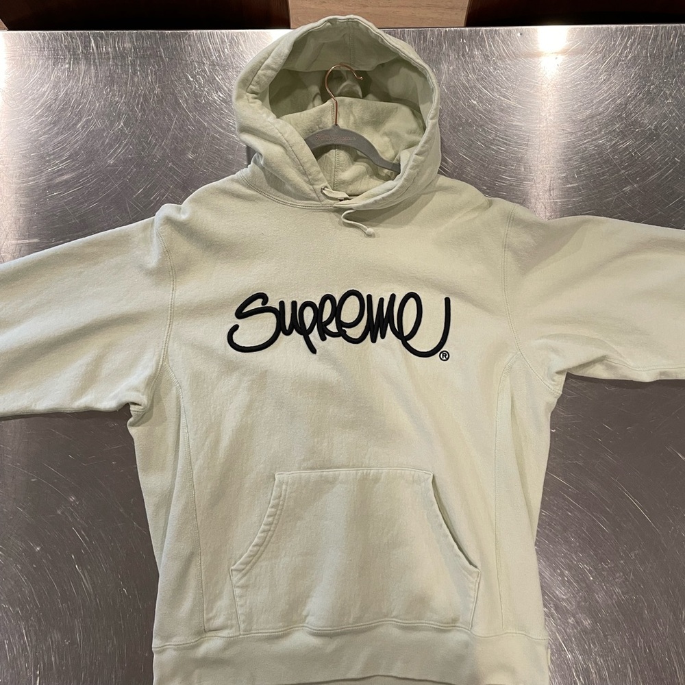 Supreme Light green cream  Hoodie